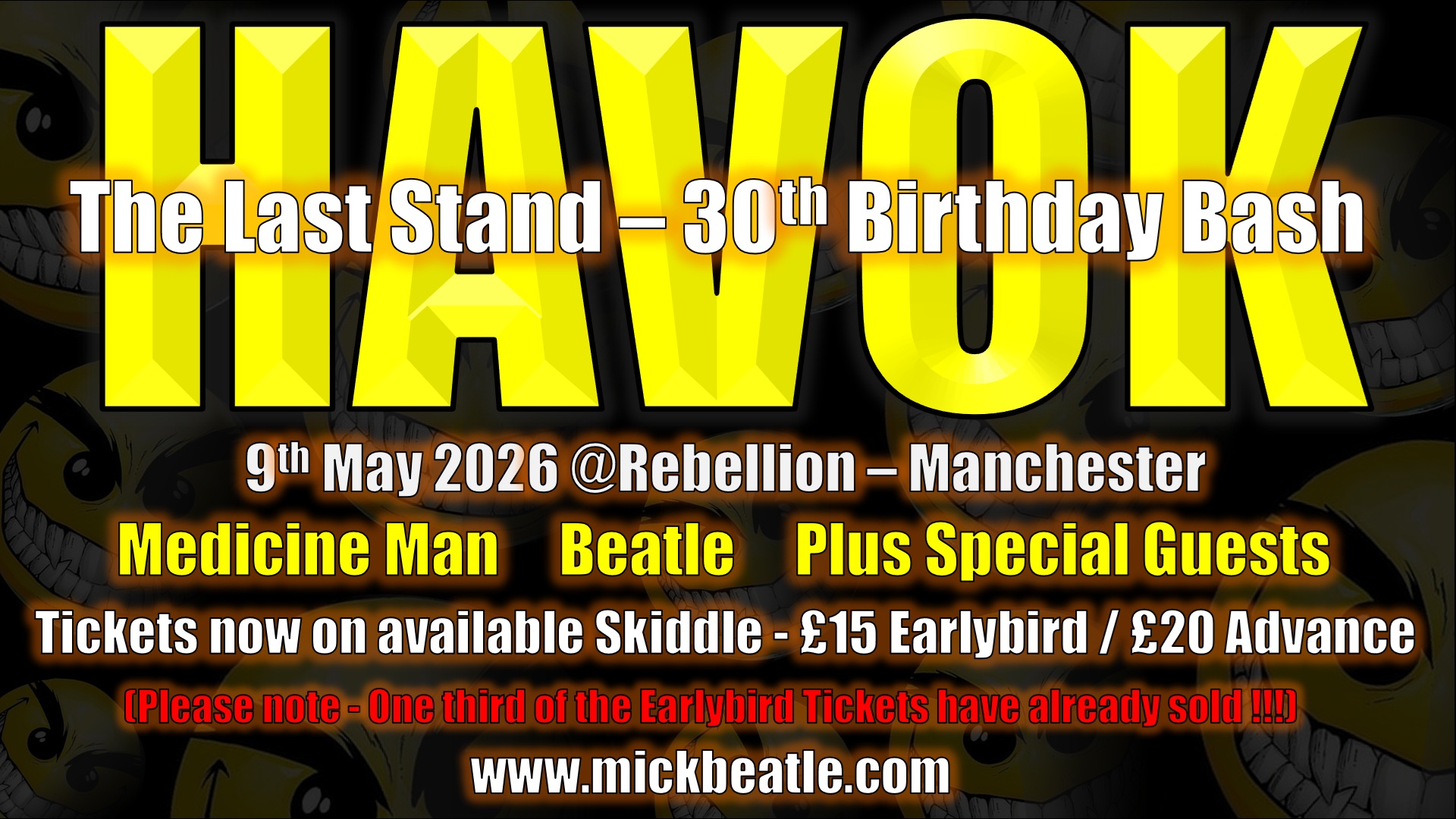 Havok’s 30th Birthday – The Last Stand